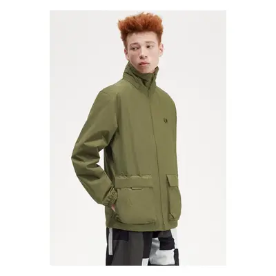 Fred Perry - Patch Pocket Zip Through Uniform Green - Veste - vert - Extérieur : 100 % polyamide