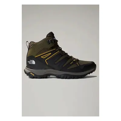 The North Face - Hedgehog Mid Gore Tex Netaupe Green/Tnf Black - Chaussures - vert - Textile, Sy