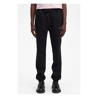 Fred Perry - Embroidered Black - Pantalons de jogging - noir - Transpirer