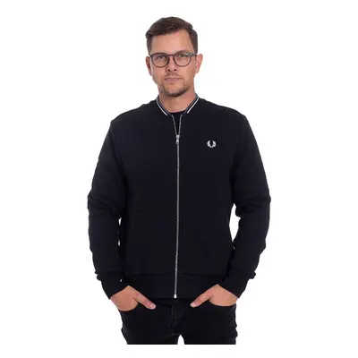 Fred Perry - Zip Through Black - Veste de jogging - noir - 80 % coton, 20 % polyester