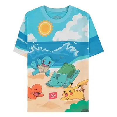 Pokémon - Beach Day Allover - T-Shirt - multicolore - 100% Coton,Jersey