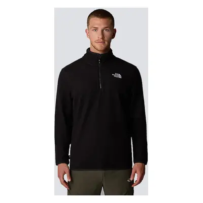 The North Face - 100 Glacier 1/4 Zip Tnf Black - Pull-over - noir - 100% Polyester,Toison