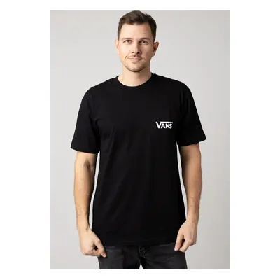 Vans - Style 76 Back Black/White - T-Shirt - noir - 100% Coton,Jersey