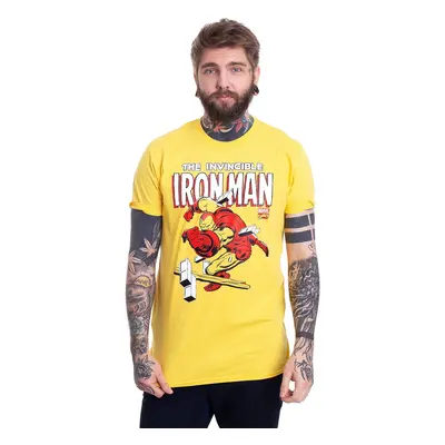 Iron Man - The Invincible Yellow - T-Shirt - jaune - 100% Coton,Jersey