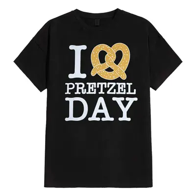 The Office - I Love Pretzel Day - T-Shirt - noir - 100% Coton,Jersey