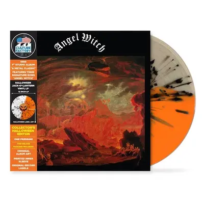 Angel Witch - Angel Witch (Ltd. Halloween Edition) Orange/Clear Half/Half w/ Black - Splattered 