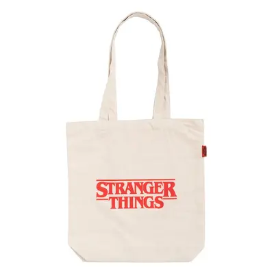 Stranger Things - Logo - Sac en toile - beige - 100% Coton