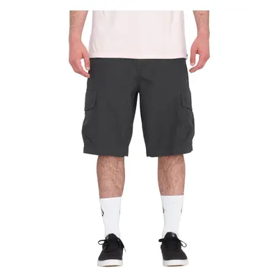 Volcom - Grande Barracks Cargo 22 Asphalt Black - Shorts - gris - 100% Coton,Coton