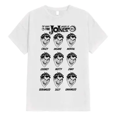 Joker - Many Moods Of Joker White - T-Shirt - blanc - 100% Coton,Jersey