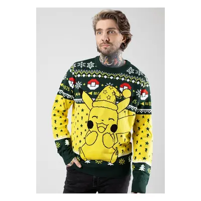 Pokémon - Pikachu Xmas Knit - Pull-over - multicolore - 50% coton, 50% polyacrylique,Tricots