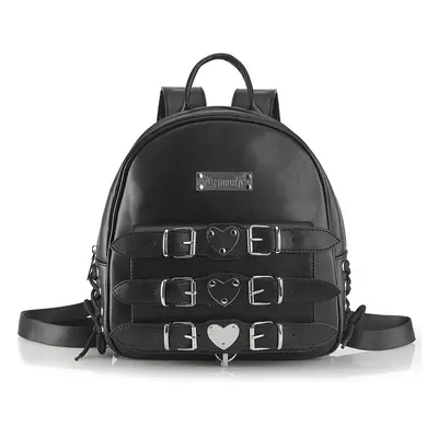 DemoniaCult - Faux Leather Mini Black - Sac a dos - noir - 100% Polyester,100% Polyester,Faux cu