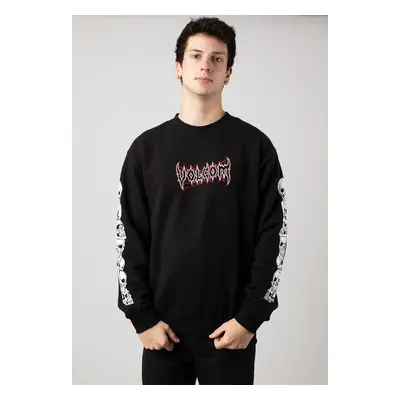 Volcom - Stone Lord Crew Black - Pull - noir - 100% Coton,Transpirer