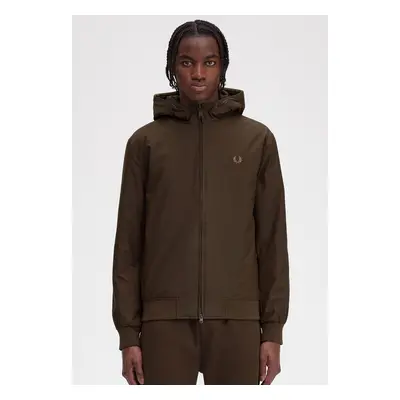 Fred Perry - Padded Hooded Brentham Burnt Tobacco - Veste - marron - Extérieur : 100 % polyamide