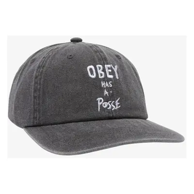 Obey - Pigment Posse Black - Casquette - gris - 100% Coton,Coton