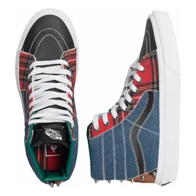 Vans - SK8 Hi Tartan Daze Multi/Acid Dye - Chaussures pour fille - bleu - Textile, Leather/Texti