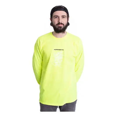 Hundredth - Scribble Safety Green - Tshirt manches longues - jaune - 50% coton, 50% polyester,Je