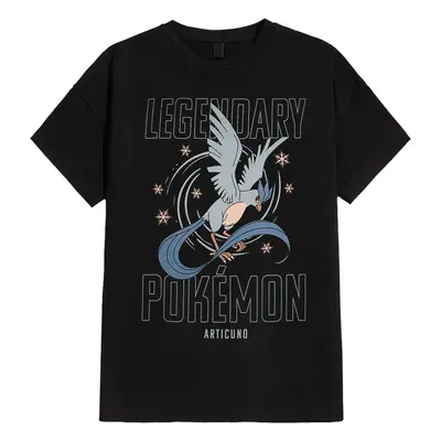 Pokémon - Legendary Articuno - T-Shirt - noir - 100% Coton,Jersey