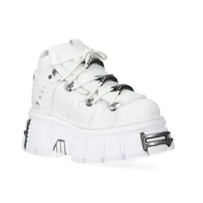 New Rock - 106 V61 White - Chaussures pour fille - blanc - Synthetic/Textile/Caoutchouc,Faux cui