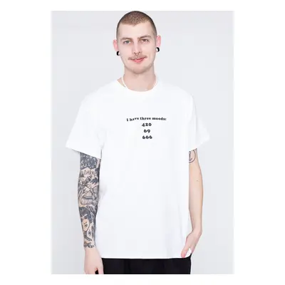 Dancitee - Three Moods White - T-Shirt - blanc - 100% Coton,Jersey