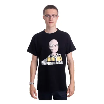 One Punch Man - Saitama Fun - T-Shirt - noir - 100% Coton,Jersey