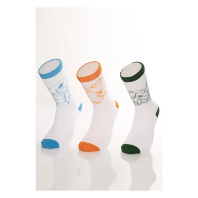 Pokémon - Crew Pack White - Chaussettes - blanc - 78% coton, 20% polyamide, 2% élasthanne,Coton