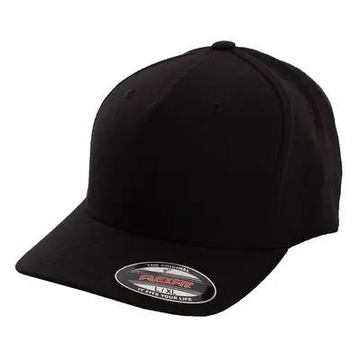 Flexfit - 5 Panel Blk - Casquette - noir - 95 % polyester, 5 % élasthanne