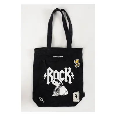 Snoopy - Rock Premium - Sac en toile - noir - 100% Coton,Toile