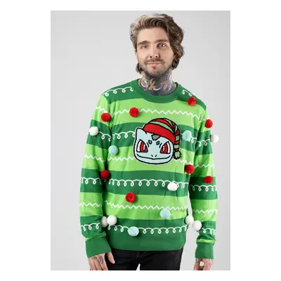 Pokémon - Bulbasaur Xmas Knit - Pull-over - vert - 50% coton, 50% polyacrylique,Tricots