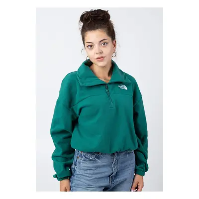 The North Face - 100 Glacier Half Zip Evergreen - Pull-over - vert - 100% Polyester,Toison