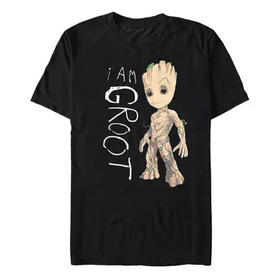 Guardians Of The Galaxy - I Am Groot Scribbles - T-Shirt - noir - 100% Coton,Jersey