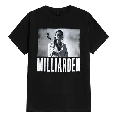 Milliarden - Rose - T-Shirt - noir - 100% Coton,Jersey