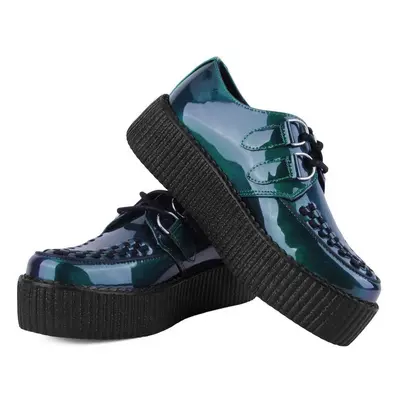 T.U.K. - Viva High Green Metallic - Chaussures pour fille - vert - Synthetic/Textile/Caoutchouc,