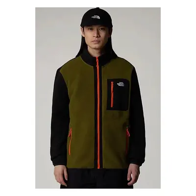 The North Face - Yumiori Full Zip Forest Olive/Tnf Black - Veste - vert - 100% Polyester,Toison