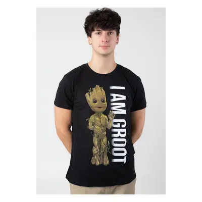 Guardians Of The Galaxy - I Am Groot Portrait - T-Shirt - noir - 100% Coton,Jersey