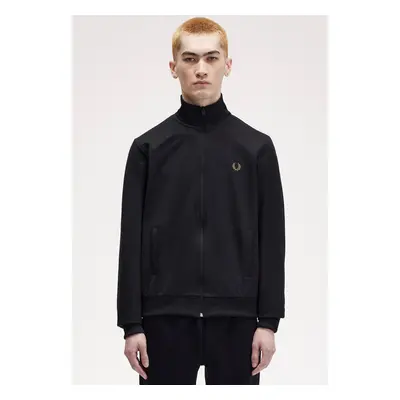 Fred Perry - Track Black/Mtalicgold - Veste de jogging - noir - 55 % polyester, 45 % coton,Trans