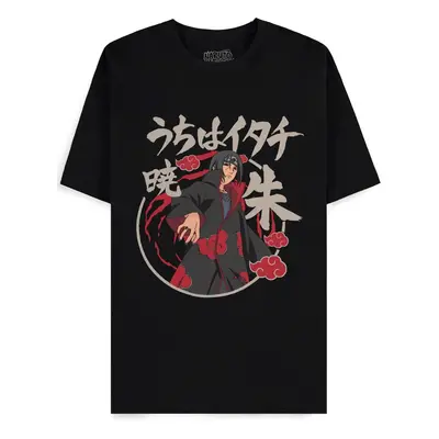 Naruto - Akatsuki Itachi - T-Shirt - noir - 100% Coton,Jersey