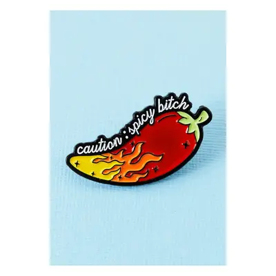 Punky Pins - Caution: Spicy Bitch - Pin - multicolore - Émail,Émail