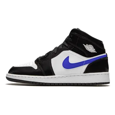 Air Jordan 1 Mid Black Racer Blue White