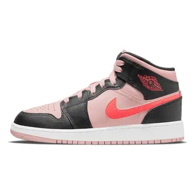 Air Jordan 1 Mid Black Pink Crimson