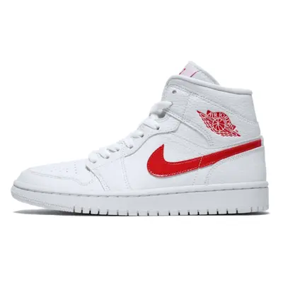 Air Jordan 1 Mid White University Red