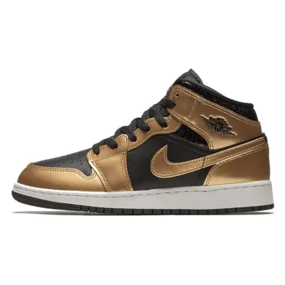 Air Jordan 1 Mid Metallic Gold