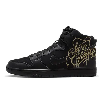 Nike Sb Dunk High Faust Black Gold