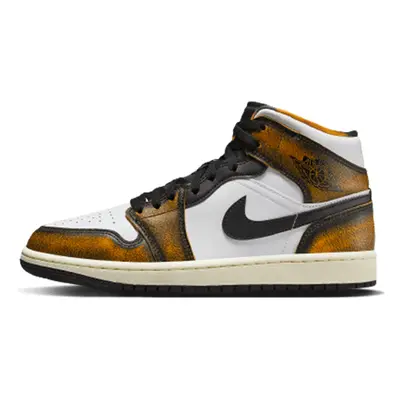 Air Jordan 1 Mid Se Orange Wear Away