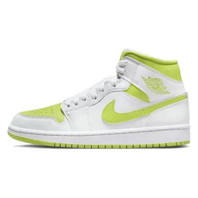 Air Jordan 1 Mid White Lime