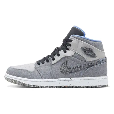 Air Jordan 1 Mid Crater Grey University Blue