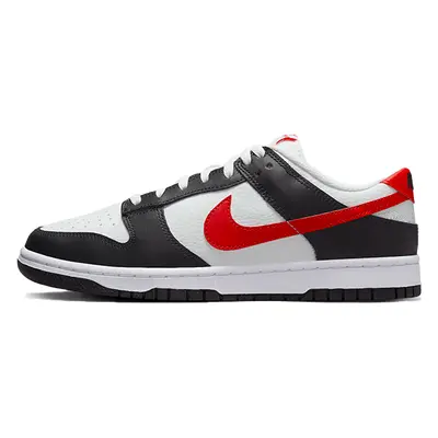 Nike Dunk Low Black White Red