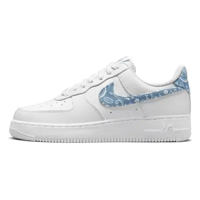 Nike Air Force 1 Low 07 Essential White Worn Blue Paisley