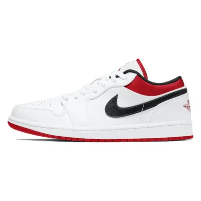 Air Jordan 1 Low White University Red Black