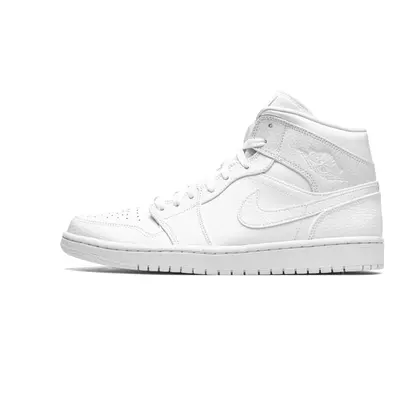 Air Jordan 1 Mid Triple White 2020