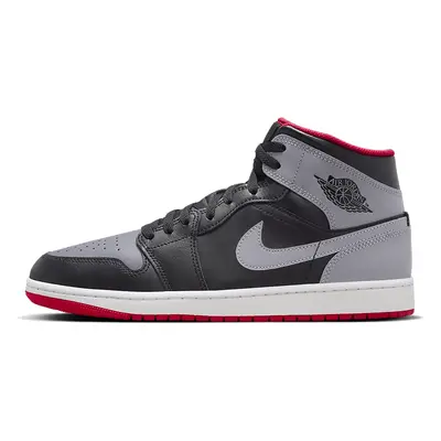 Air Jordan 1 Mid Black Grey Red